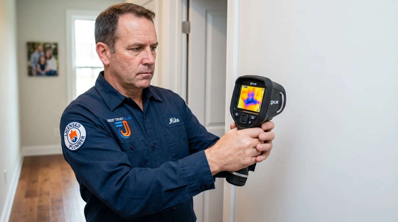 Thermal imaging leak detection by Johns Plumbing LLC in Bangs